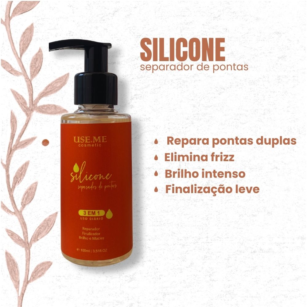 KIT 3 Silicone Pontas Blindadas Antifrizz - 3 em 1
