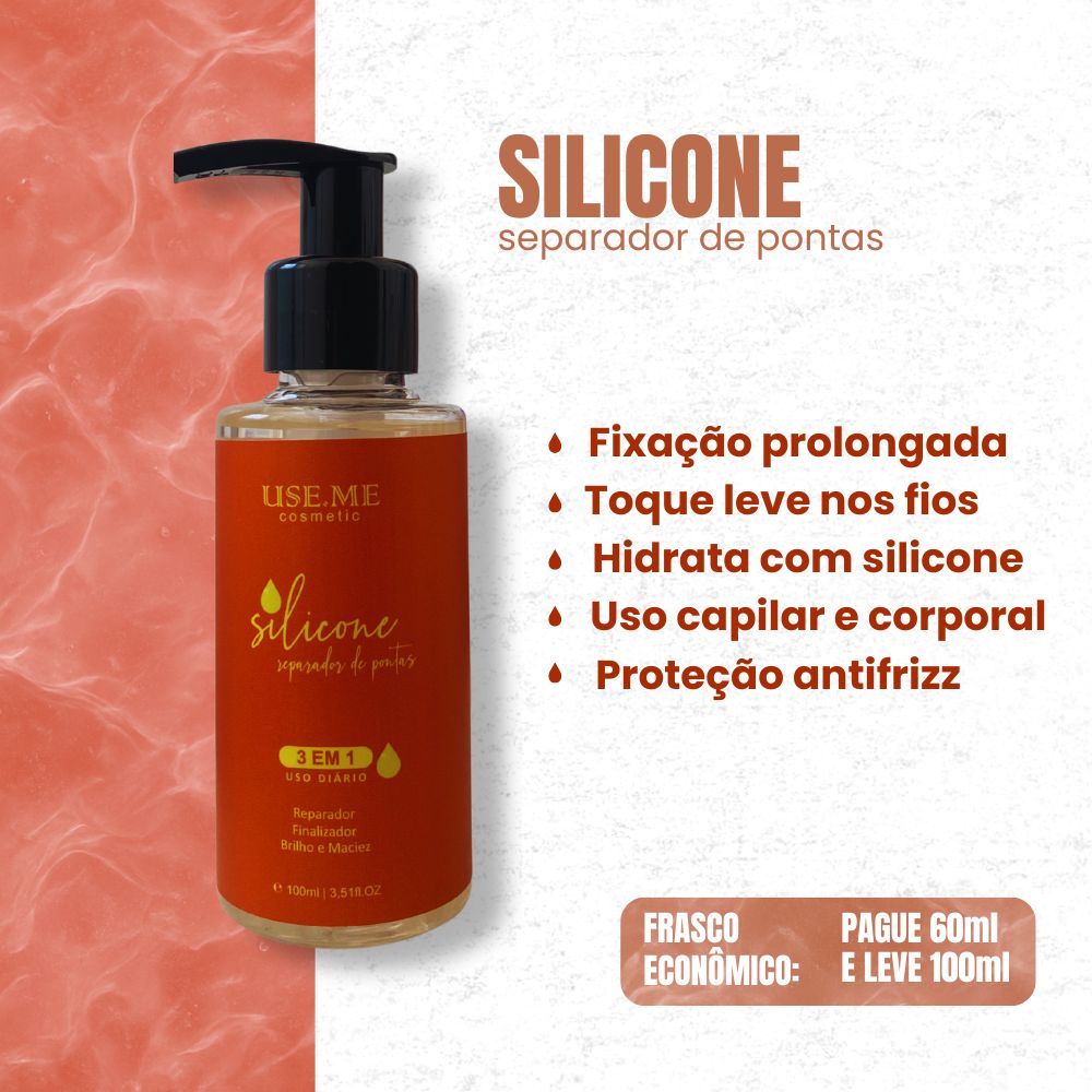 Silicone Pontas Blindadas Antifrizz - 3 em 1